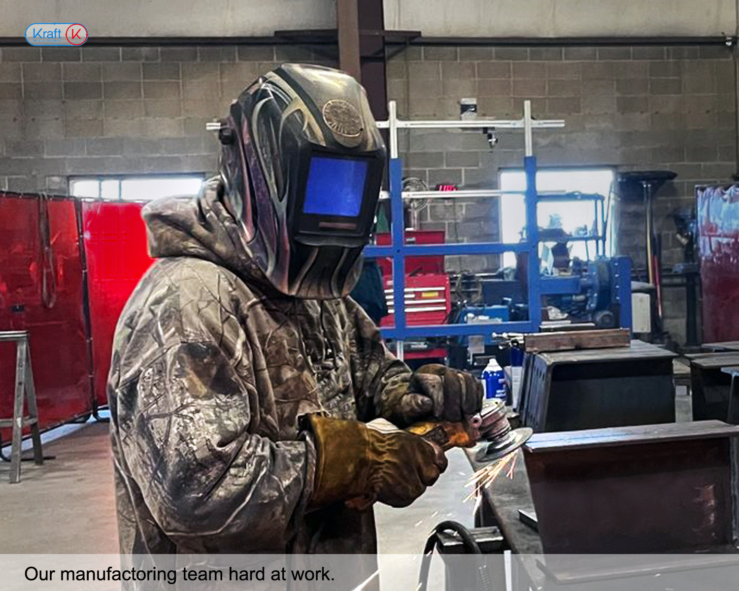 Our manufacturing crew hard at work.