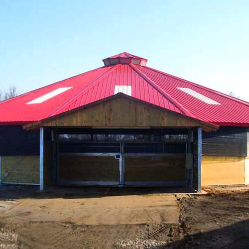 Ceiling-Mounted Horse Walker, 24m, 8 Horses, Canterbury Farm, USA