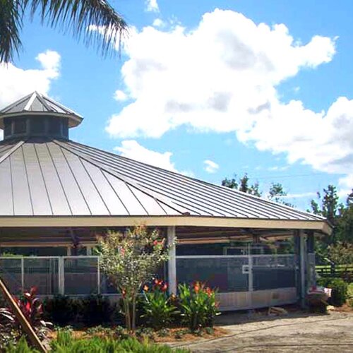 Ceiling-Mounted Horse Walker, 24m, 8 Horses, Double HH Farm, USA