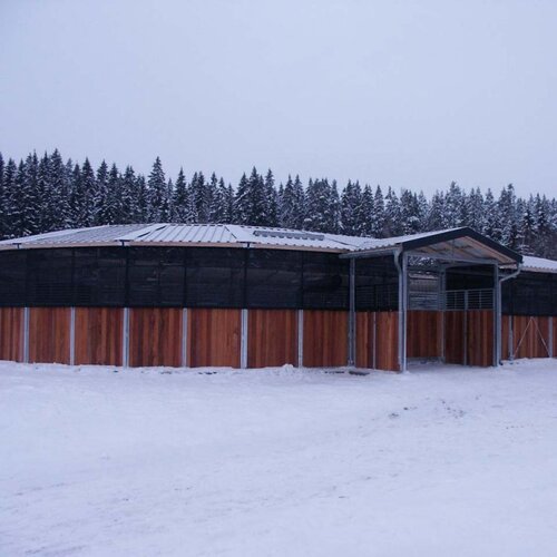 Rail-Gliding Horse Walker, 15x30m, 6 Horses, Private, Finland Rail-Gliding Horse Walker, 15x30m, 6 Horses, Private, Finland