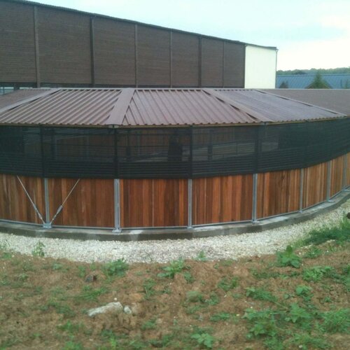 Rail-Gliding Horse Walker, 12x25m, Gut Ising, Germany Rail-Gliding Horse Walker, 12x25m, Gut Ising, Germany