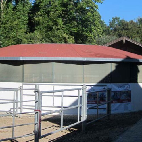 Rail-Gliding Horse Walker, 12x25m, Gut Ising, Germany Rail-Gliding Horse Walker, 12x25m, Gut Ising, Germany