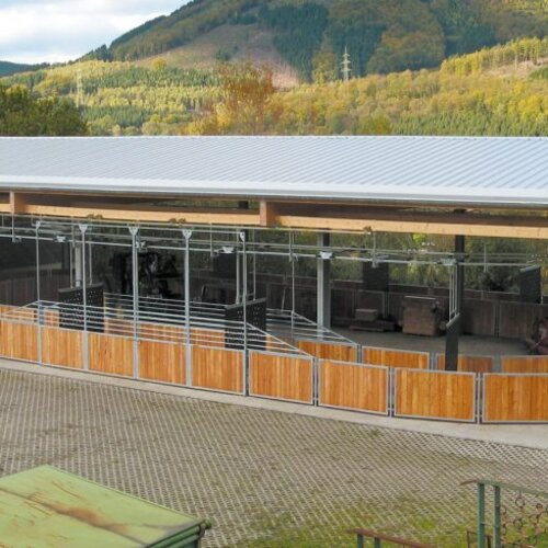 Rail-Gliding Horse Walker, 15x30m, Riding and breeding club Plettenberg, Germany Rail-Gliding Horse Walker, 15x30m, Riding and breeding club Plettenberg, Germany