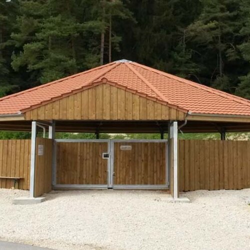 Covered Lunging Pen, 18m, Samaien-Stiftung, Germany Covered Lunging Pen, 18m, Samaien-Stiftung, Germany