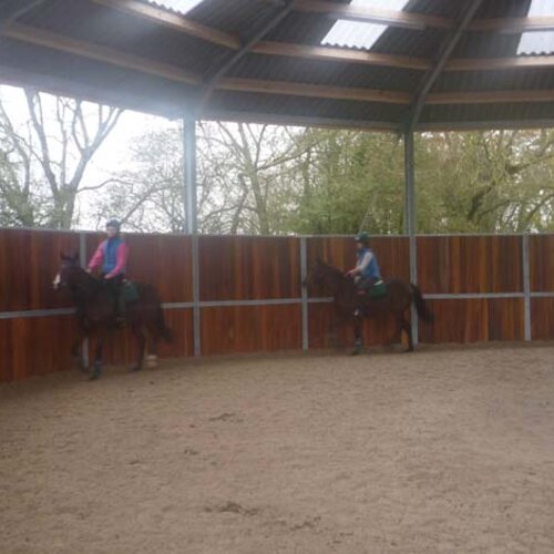 Covered Lunging Pen, 18m, Longholes Stud, Great Britain Covered Lunging Pen, 18m, Longholes Stud, Great Britain